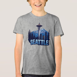 Seattle Washington United States of America Tri-Blend Shirt