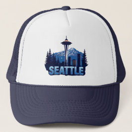 Seattle Washington United States of America Truckerkappe