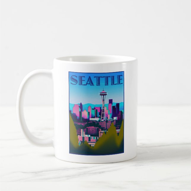 Seattle Washington, USA Kaffeetasse (Links)