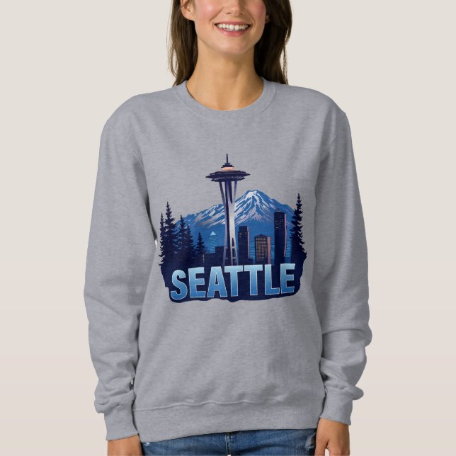 Seattle Washington USA Sweatshirt (Vorderseite)