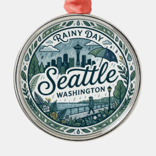 Seattle, Washington, USA USA Ornament Aus Metall