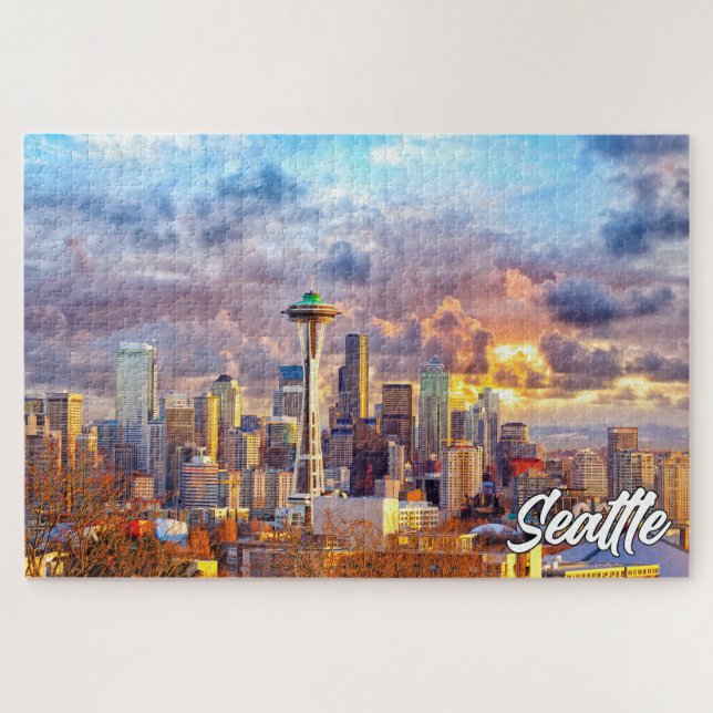 Seattle, Washington, Vereinigte Staaten Puzzle (Horizontal)