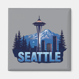 Seattle Washington Vereinigte Staaten von Amerika Magnet