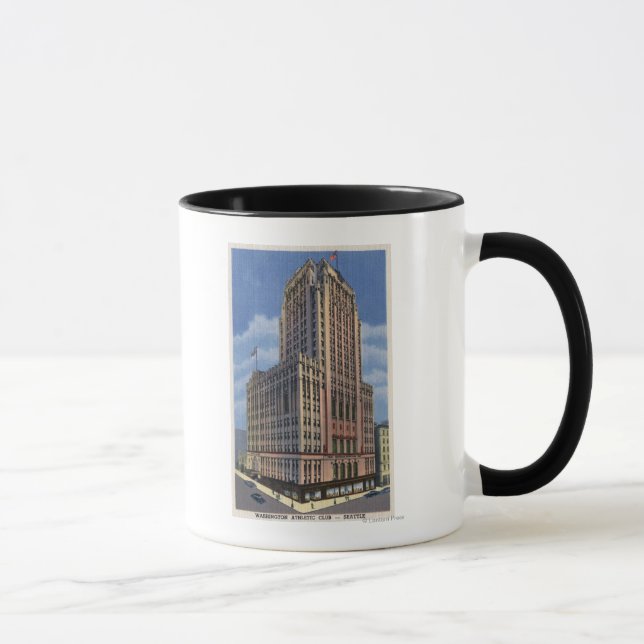 Seattle, Washington - View of Washington Tasse (Rechts)