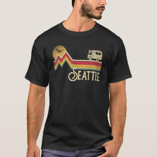 Seattle Washington Vintag Retro Style Men Women T-Shirt