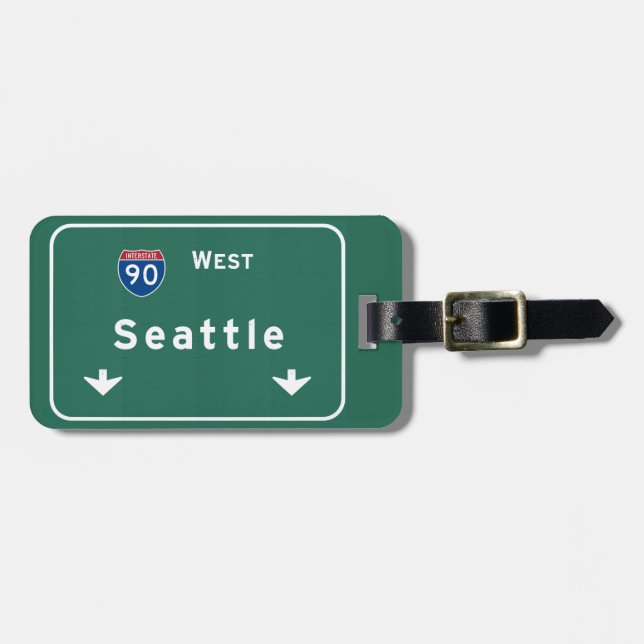 Seattle Washington wa Autobahn-Autobahn: Gepäckanhänger (Vorderseite horizontal)