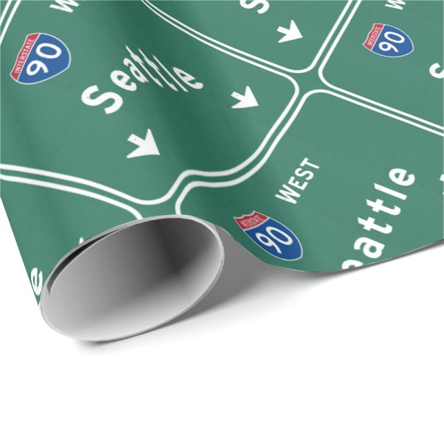 Seattle Washington wa Autobahn-Autobahn: Geschenkpapier (Rolleneckpunkt)