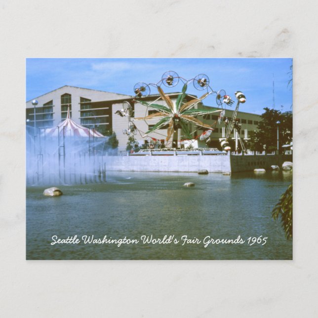 Seattle Washington World's Fair Grounds Postcard Postkarte (Vorderseite)