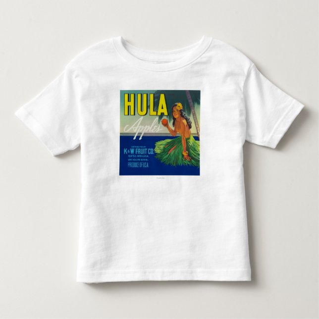 Seattle, WashingtonHula Apple beschriften Kleinkind T-shirt (Vorderseite)