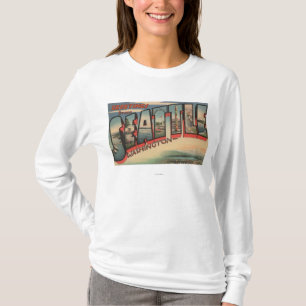 Seattle, WashingtonLarge Buchstabe-Szenen 2 T-Shirt