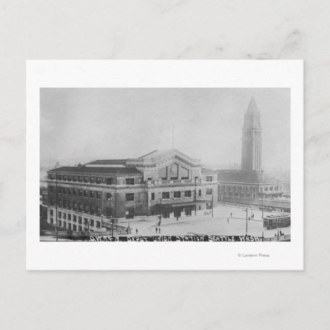 Seattle, WashingtonLuftsicht zur Gewerkschaft Postkarte (Vorderseite)