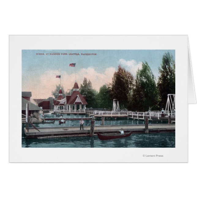 Seattle, WashingtonMadison Park Scene (Vorderseite (Horizontal))