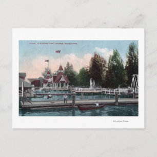 Seattle, WashingtonMadison Park Scene Postkarte