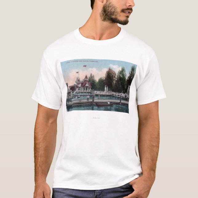 Seattle, WashingtonMadison Park-Szene T-Shirt (Vorderseite)