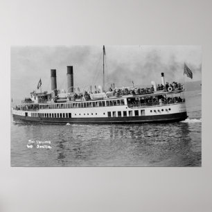 Seattle, WashingtonView of the Tacoma Steamer Poster