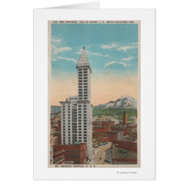 Seattle, WASmith Tower View & Mt. Rainier (Vorne)