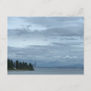 Seattle-Wasserfront-Skyline-Reisefotografie Postkarte