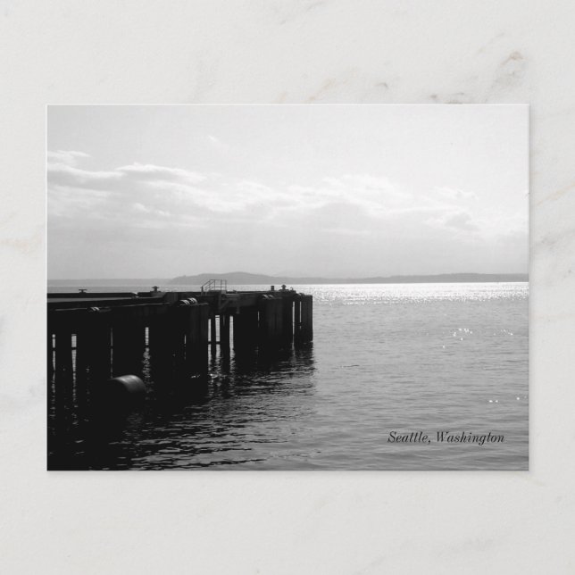 Seattle Waterfront Postkarte (Vorderseite)