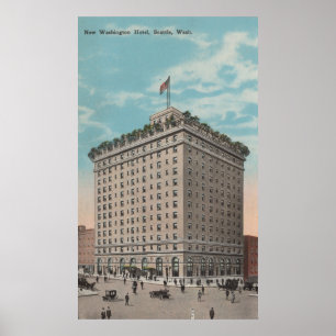 Seattle, WAView des Washington-Hotels Poster