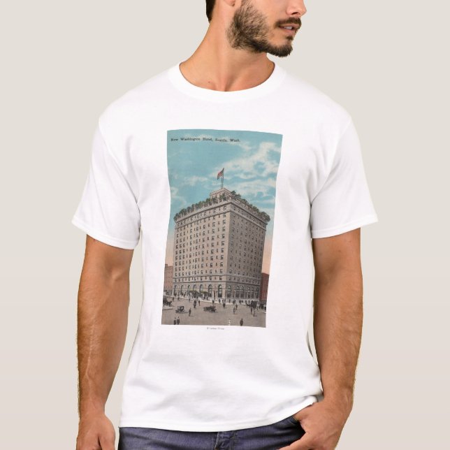 Seattle, WAView des Washington-Hotels T-Shirt (Vorderseite)