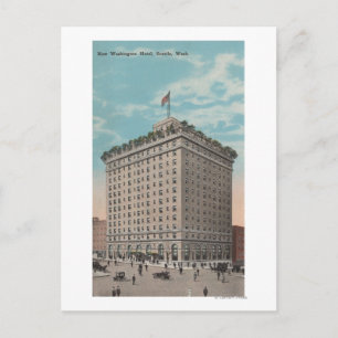 Seattle, WAView vom Washington Hotel Postkarte