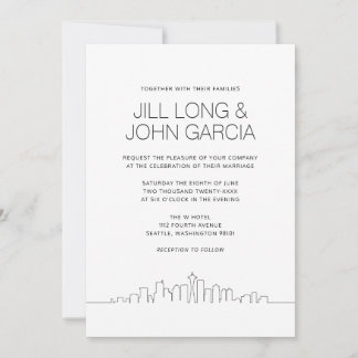 Seattle Wedding Einladung