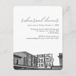 Seattle Wedding Pikes Place Foto Probe Begleitkarte