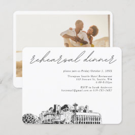 Seattle Wedding Probe Einladungskarte