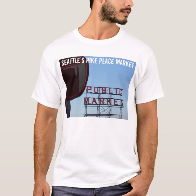 Seattles Pike-Platz-Markt T-Shirt (Vorderseite)
