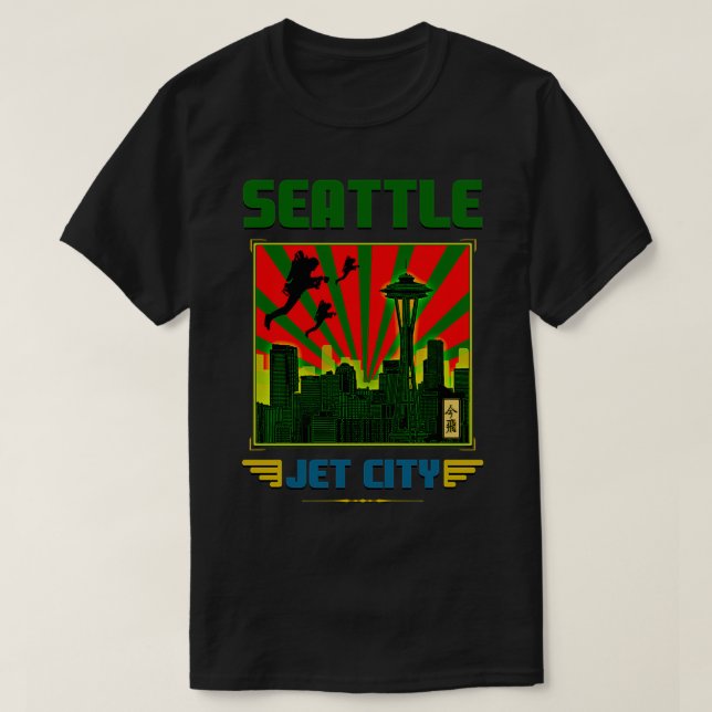 SEATTTLE JET CITY T-Shirt (Design vorne)