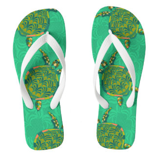 Seaturtle Aquamarine Flip Flops