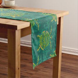 Seaturtle Aquamarine Table Runner Kurzer Tischläufer