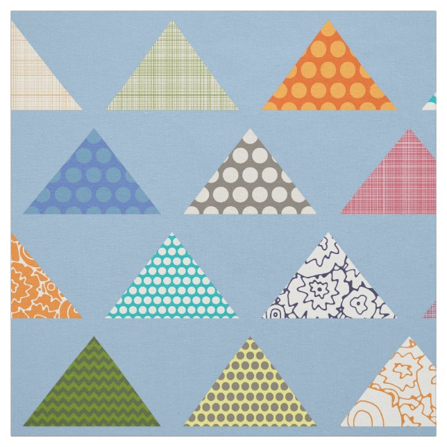 Seaview-Dreieck blau Stoff (Muster)
