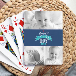 Seavy 3 Foto Happy 1st Vatertag Modernes Cool Spielkarten