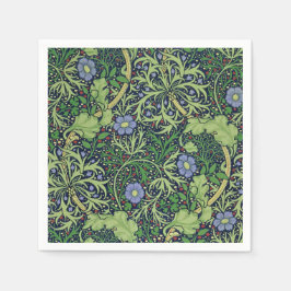 Seaweed art nouveau design van William Morris Serviette