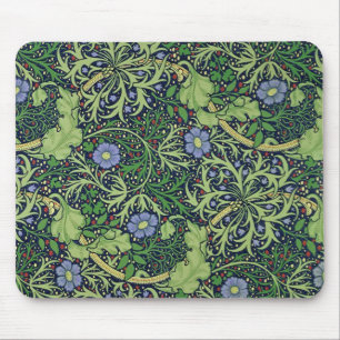 Seaweed Art Nouveau Design von William Morris Mousepad