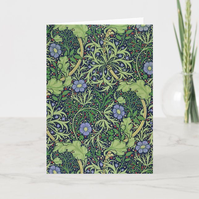 Seaweed cobalt thyme - William Morris Karte (Vorderseite)