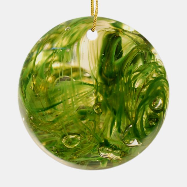 Seaweed Globe Keramik Ornament (Vorne)