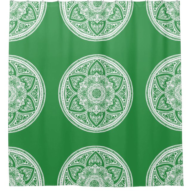 Seaweed Mandala Duschvorhang (Vorderseite)