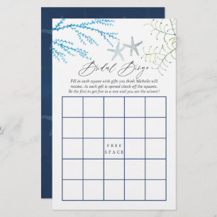 Seaweed Nautical Show Bingo Game