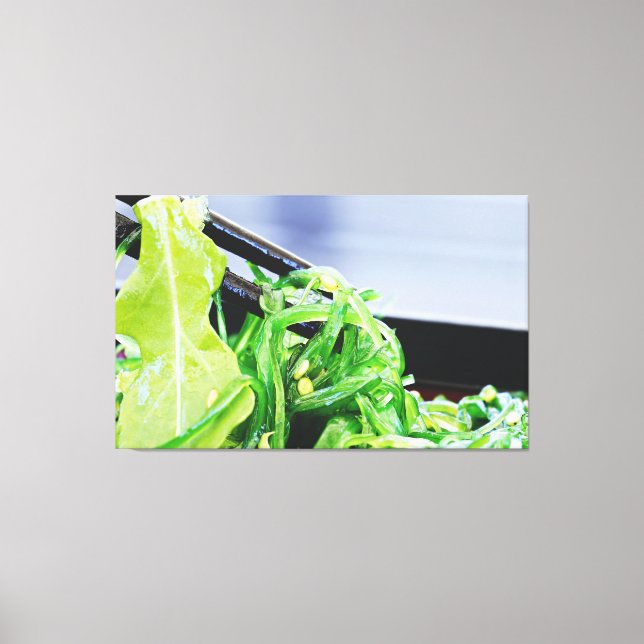 SEAWEED SALAD JAPANESE ART DRUCKSTRETCHED LEINWAND (Vorderseite)