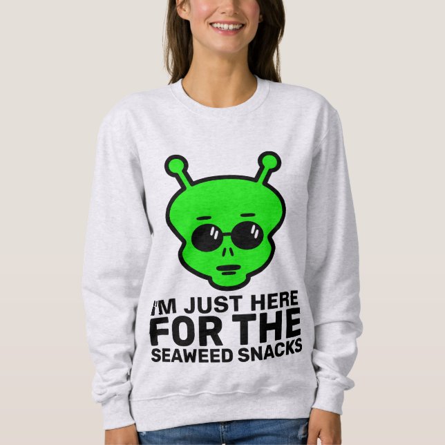 SEAWEED SNACKS FUNNY VEGANE T - SHIRT (Vorderseite)