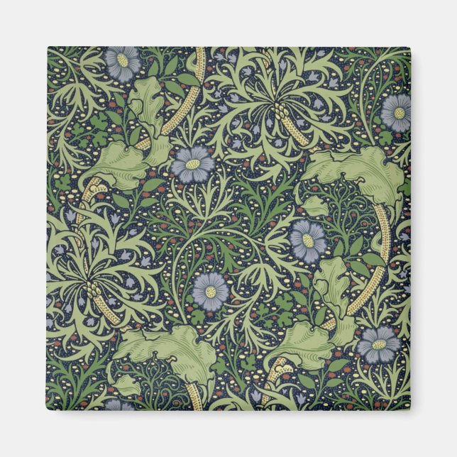 Seaweed Wallpaper Design, gedruckt von John Henry  Magnet (Vorne)