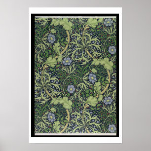 Seaweed Wallpaper Design, gedruckt von John Henry  Poster