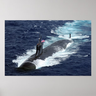 Seawolf-Klasse Angriff U-Boot USS Connecticut Poster