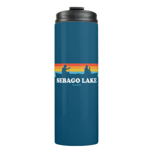 Sebago Lake Maine Canoe Thermosbecher