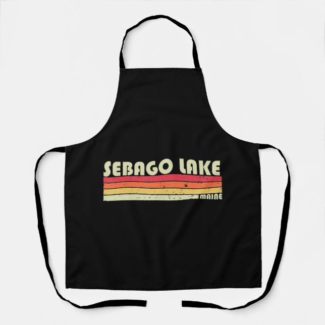 SEBAGO LAKE MAINE Fishing Camping Schürze (Vorderseite)