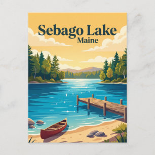 Sebago Lake, Maine Postkarte
