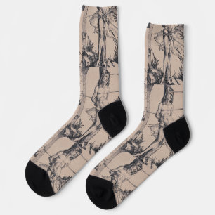 Sebastian an die Säule gebunden Socken