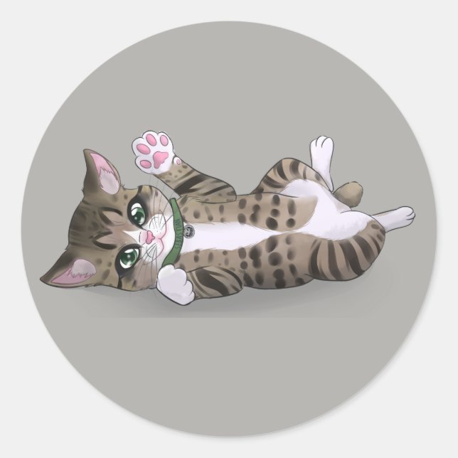 Sebastian Classic Round Sticker (Vorderseite)